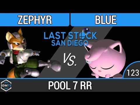 LSSD 123 - Zephyr (Fox) vs. TG | Blue (Puff) - SSBM Pool 7 RR - Smash Melee