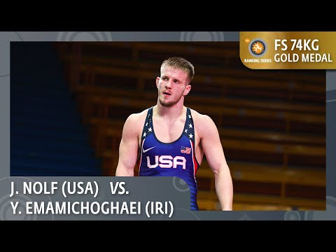 Gold Medal • FS 74Kg • Yones Aliakbar EMAMICHOGHAEI (IRI) vs. Jason Michael NOLF (USA)