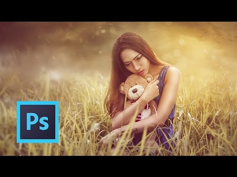 Neon Glow Effect Portrait Photoshop Tutorial