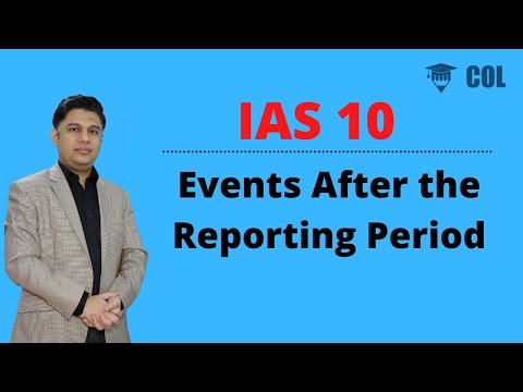 IAS 10: Events after the reporting period