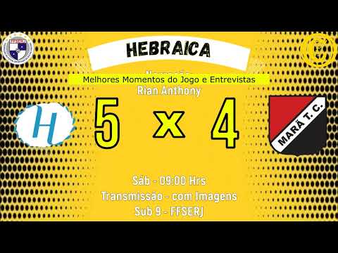 Melhores Momentos Hebraica 5 x 4 Marã T.C. - Sub 9 - Série Prata - FFSERJ