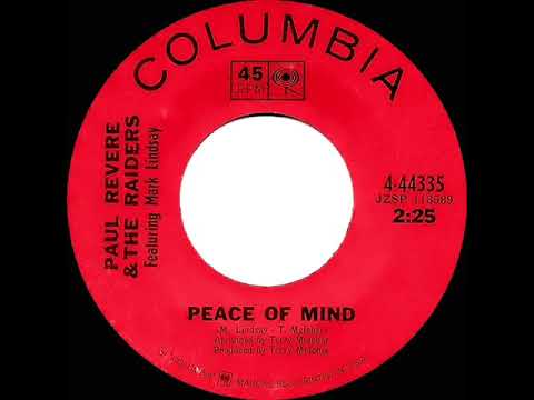 1967 HITS ARCHIVE: Peace Of Mind - Paul Revere & The Raiders (mono 45)