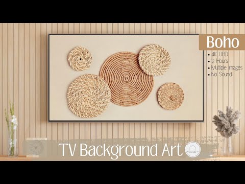 TV Art | Boho | Frame TV Screensaver | Smart TV Background Art | 2 Hours | 4K UHD