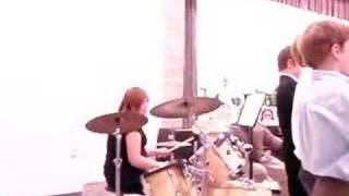 Katie's Drumming Debut Carl Sandberg Jazz Band