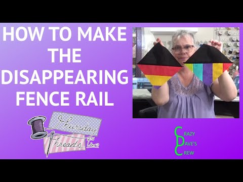 How To Make The Disappearing Fence Rail Quilt Block - #ThursdayThreads