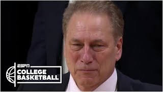 Tom Izzo gets emotional saying goodbye to three players on Michigan State senior night | ESPN