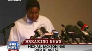 Jermaine Jackson gives a public statement on his brother Michael's death.