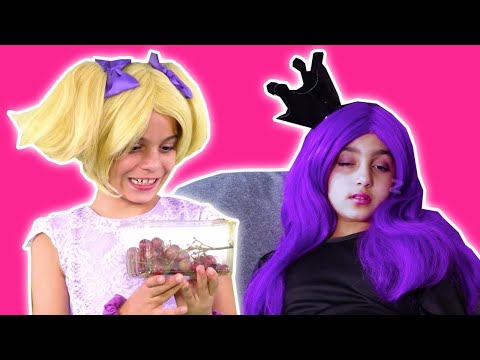 Esme Can't Stop Sleepwalking 😴 Malice's Magic Grapes Prank - Princesses In Real Life | Kiddyzuzaa