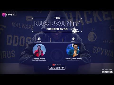 The Bug Bounty Confer Episode : 0x00 with Paras Arora(Security Analyst , Synack Red Team)
