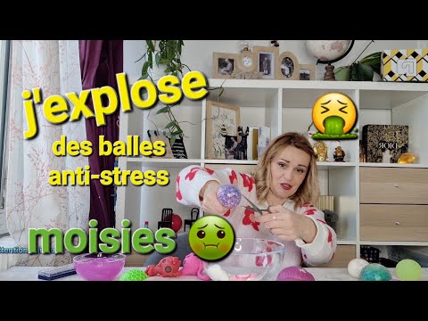 j'ouvre des balles anti-stress et j'en découvre une moisie 🤢on fait naitre une licorne 🤣