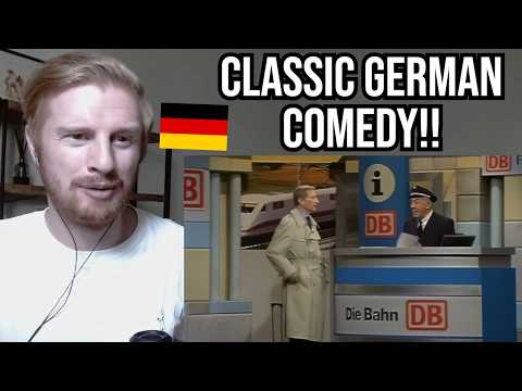 Reaction to Dieter Hallervorden - Deutsche Bahn (German Comedy)