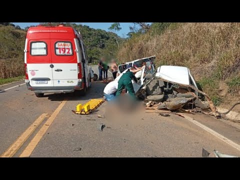 Grave acidente em Alto Rio Novo, no ES 