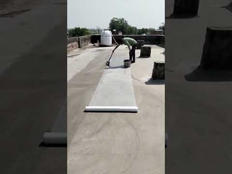 Waterproofing With fibre mesh at Real site