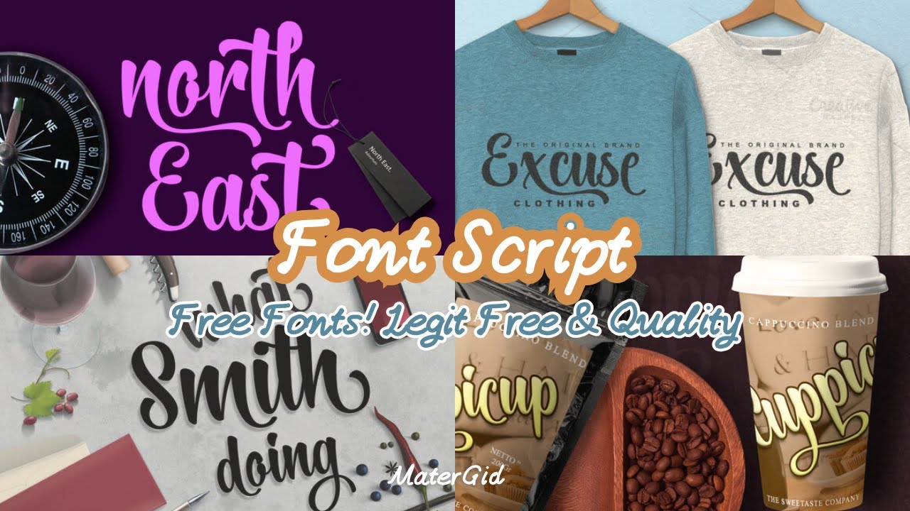 🎨 Font Script: Free Fonts! Legit Free & Quality. 20 Favorite Fonts 🔥