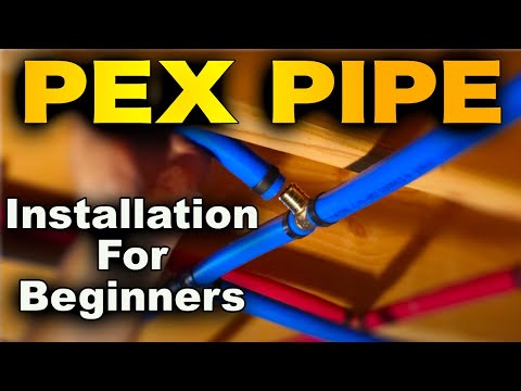 PEX Pipe Installation - ALL Connections To Fittings In A WHOLE HOUSE!