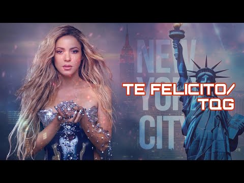 Shakira - Te Felicito/TQG (Live at Time Square, NY) [4K Remastered]