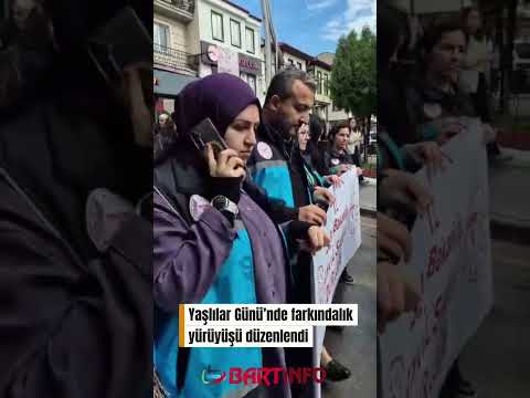 1 Ekim Dünya Yaşlılar Günü dolayısıyla Bartın’da farkındalık yürüyüşü
