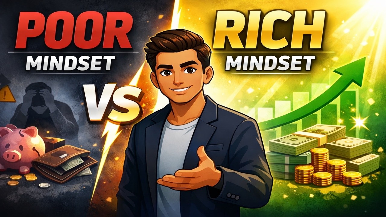 RICH Mindset vs POOR Mindset - The Real Difference