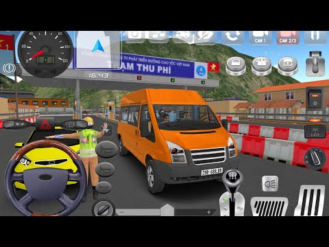 Minibus Simulator Vietnam 2024! Ford Transit and Police Bus Driving - Bus Game Android Gameplay