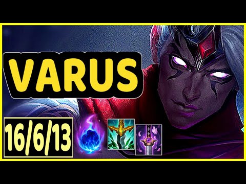 VARUS VS JHIN - 16/6/13 KDA ADC GAMEPLAY GRANDMASTER I