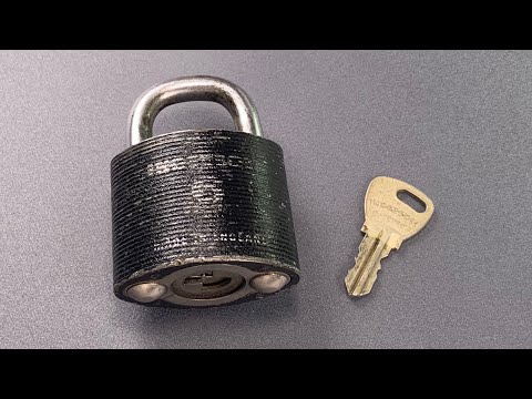 938】インガソル6レバー南京錠ピック付 ([938] Ingersoll 6 Lever Padlock Picked)