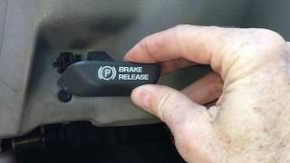 Parking Brake Release Cable Replacement Chevrolet GMC Truck