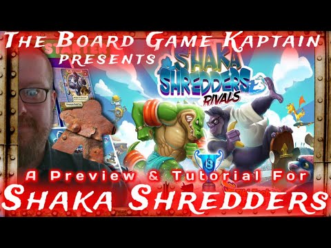 The Board Game Kaptain's preview & Tutorial for Shaka Shredders