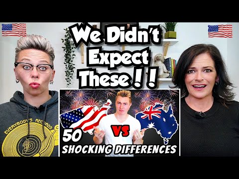 American Couple Reacts: AUSTRALIA VS AMERICA! 50 DIFFERENCES! FIRST TIME REACTION!! Aussie Culture!