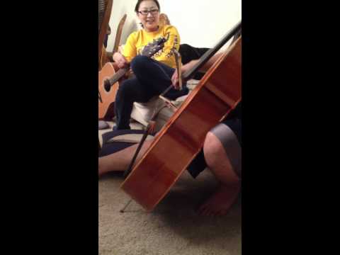 Tim playing cello