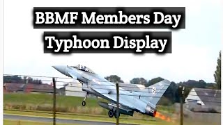 Unforgettable BBMF Members Day: Typhoon Showdown at RAF Coningsby!