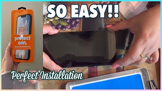 HOW TO INSTALL PROTECT ONN GLASS SCREEN PROTECTOR ON IPHONE 13 SERIES || PERFECT INSTALLATION