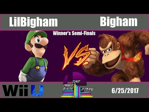 The Comeback Story - LilBigham (Luigi) Vs. Bigham (DK) - Smash 4 Winner's Semi-Final