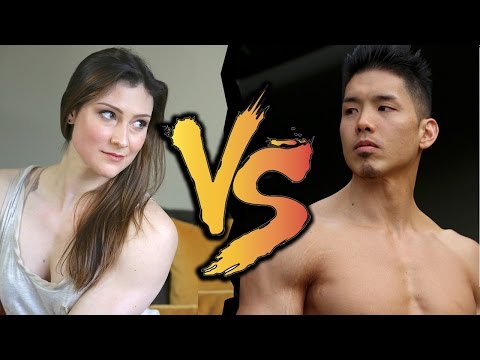 EPIC PULL-UP BATTLE: The Crossfit Pull-up Queen vs. Henry Tran