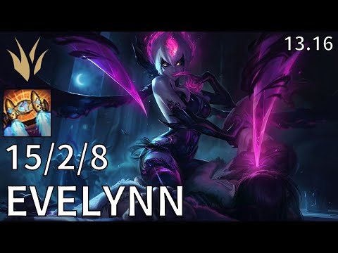 Evelynn Jungle vs Fiddlesticks  - EUW Master | Patch 13.16