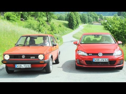 VW Golf GTD - Golf 1 gegen Golf 7 GTD