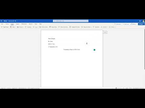 MLA formatting using MS Word 365