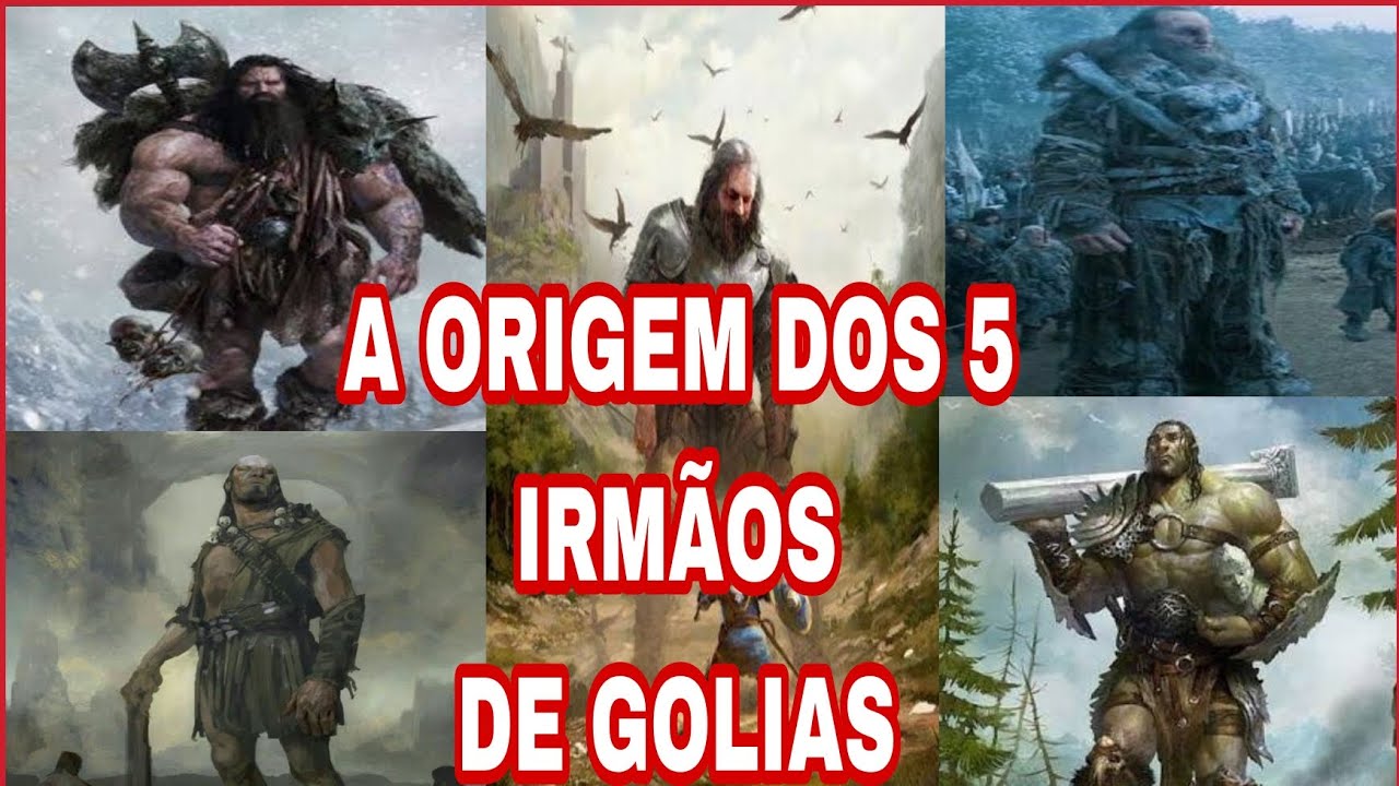 A HISTÓRIA E ORIGEM SOBRE OS 5 IRMÃOS GIGANTES DE GOLIAS O QUE NUNCA TE CONTARAM