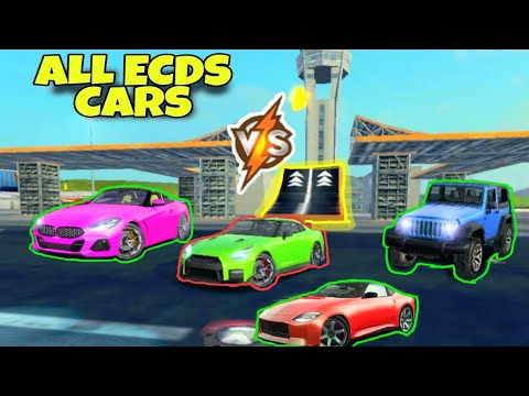 High jump vs All ECDS Cars || PART-1 || Extreme car Driving simulator #extremecardrivingsimulator