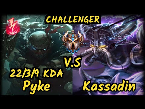 FNC.A MagiFelix (PYKE) vs KASSADIN - 22/3/9 KDA MID CHALLENGER GAMEPLAY - EUW