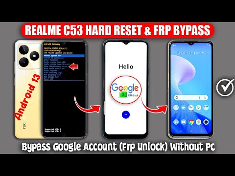 Realme C53 Hard Reset - Bypass Google Account (Frp Unlock) Android 14 ✅ Remove Frp Fixed Without Pc