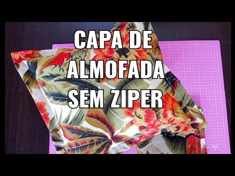 CAPA DE ALMOFADA SEM ZIPER/ ENVELOPE .#rutecosturacriativa
