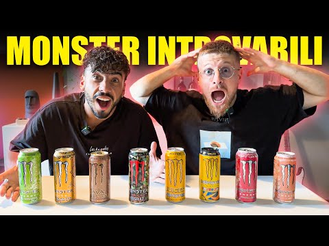 PROVIAMO TUTTE LE MONSTER PIÙ INTROVABILI DI SEMPRE - NON AVEVO MAI VISTO PRIMA LA MONSTER MILITARE!