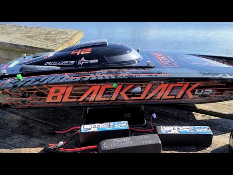 Mid 80's Back to Back Proboat Blackjack 42 Full Setup - CC Hydra - SMC - ABC Props