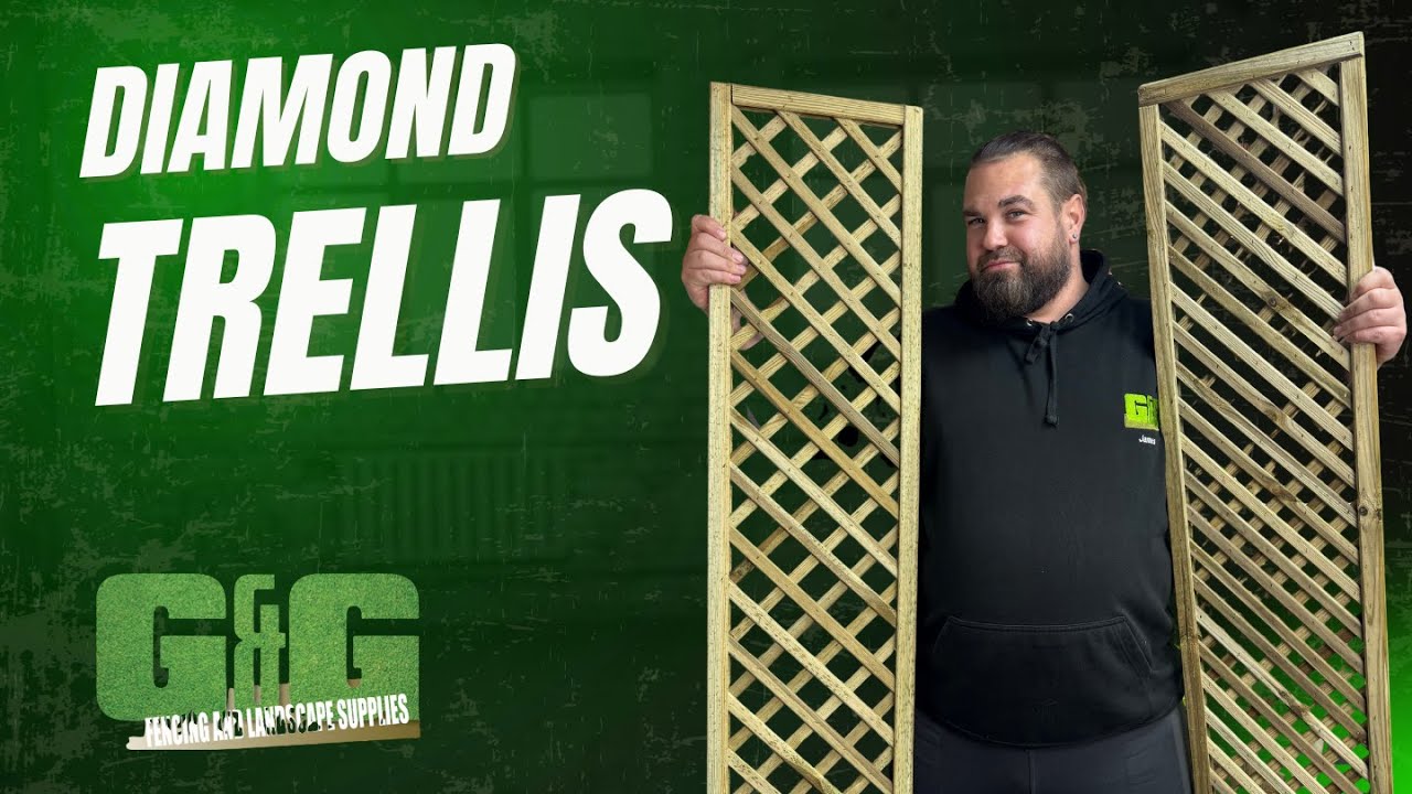 Transform your garden with our Diamond Trellis – the perfect blend of style and strength!