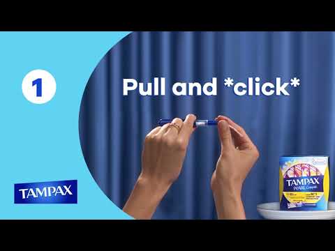 How to put in a tampon with an applicator? | Tampax