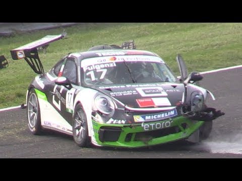 ACI Racing Weekend Monza #1 2018-Crashes,Spins,Action & More