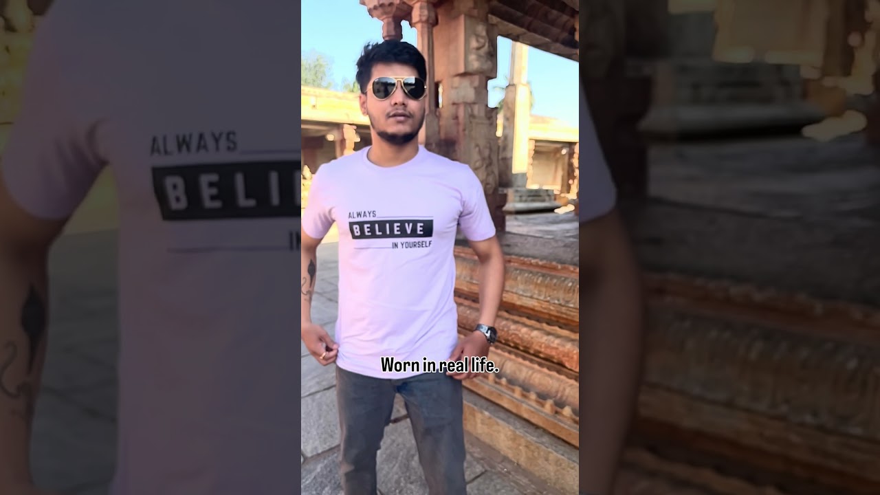 Srikant wearing Trendble CPTR-II motivational tee