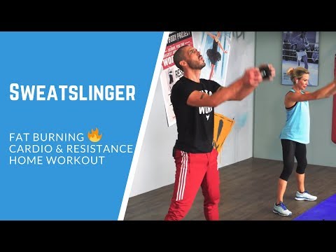 FAT burning 30 minute cardio and resistance home workout