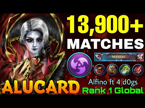 Insane 13,900+ Matches Alucard MANIAC with 17 Kills! - Top 1 Global Alucard by Alfino ft 4 d0gs - ML