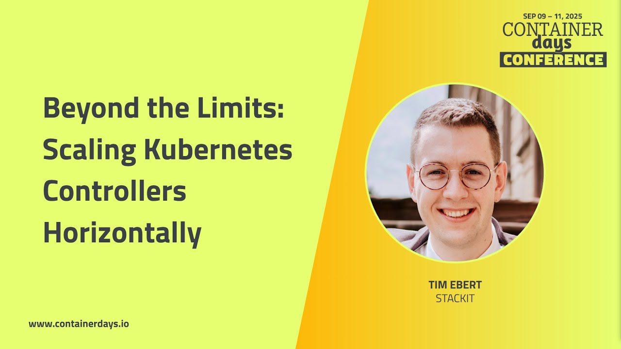 Beyond the Limits: Scaling Kubernetes Controllers Horizontally - Tim Ebert